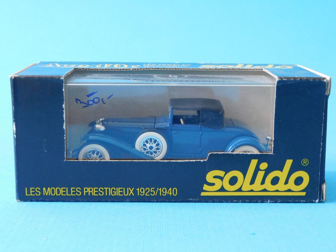 SOLIDO - LOT de 4 Voitures -Delage-Mercedes-Alfa Romeo-Bugatti, a